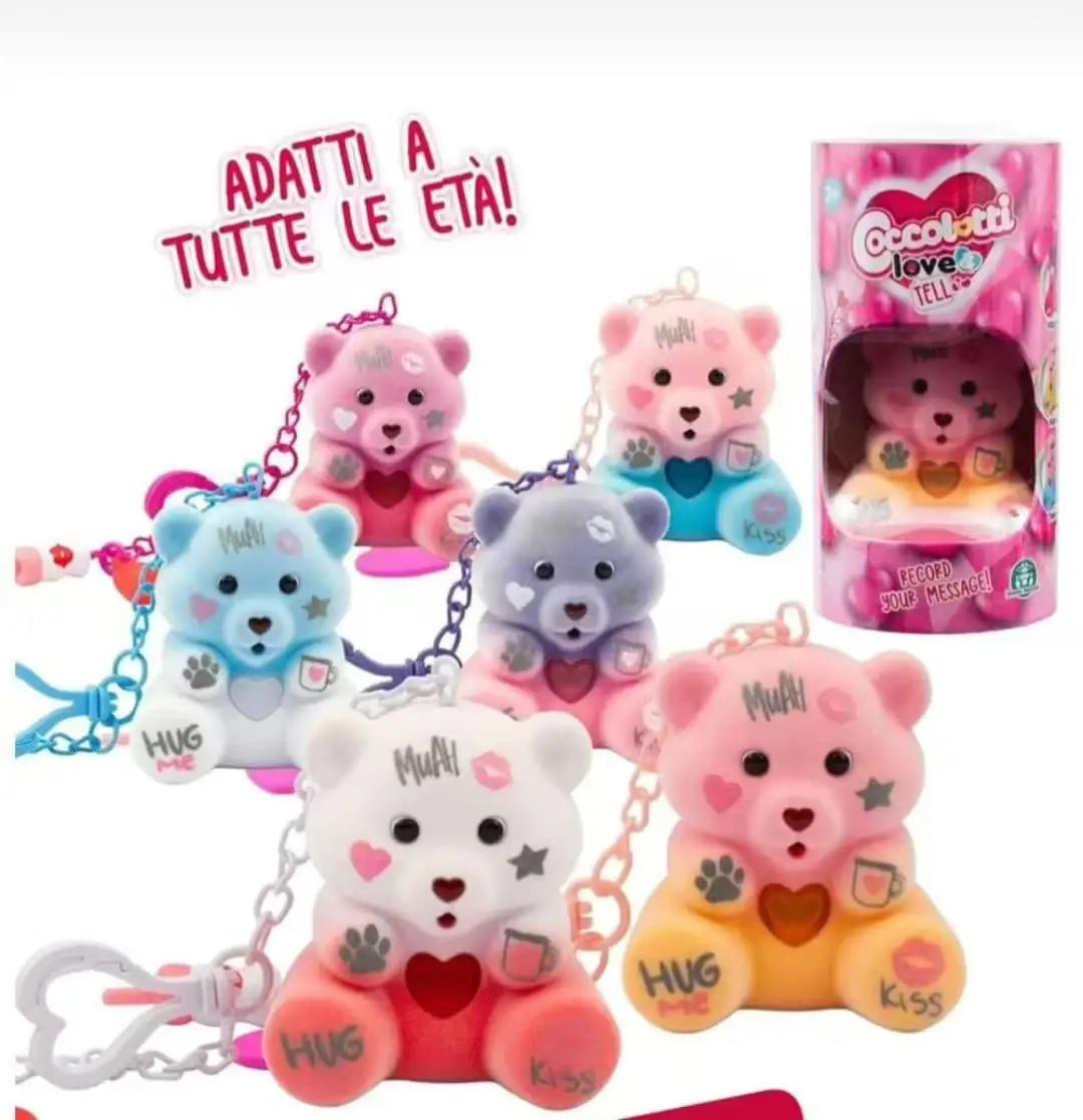 2024 New Hot Selling Cuddle Pacifier Teddy Bear Will Record Glow Cute Plush Blind Box Toy Keychain Pendant Girl'S Valentine Day