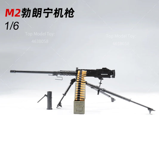 1/6 Scale M2 Heavy Machine Gun 4D Assemble Model US Army Weapon Accesssories Toys for Soldier Action Figure Body Dolls Toy