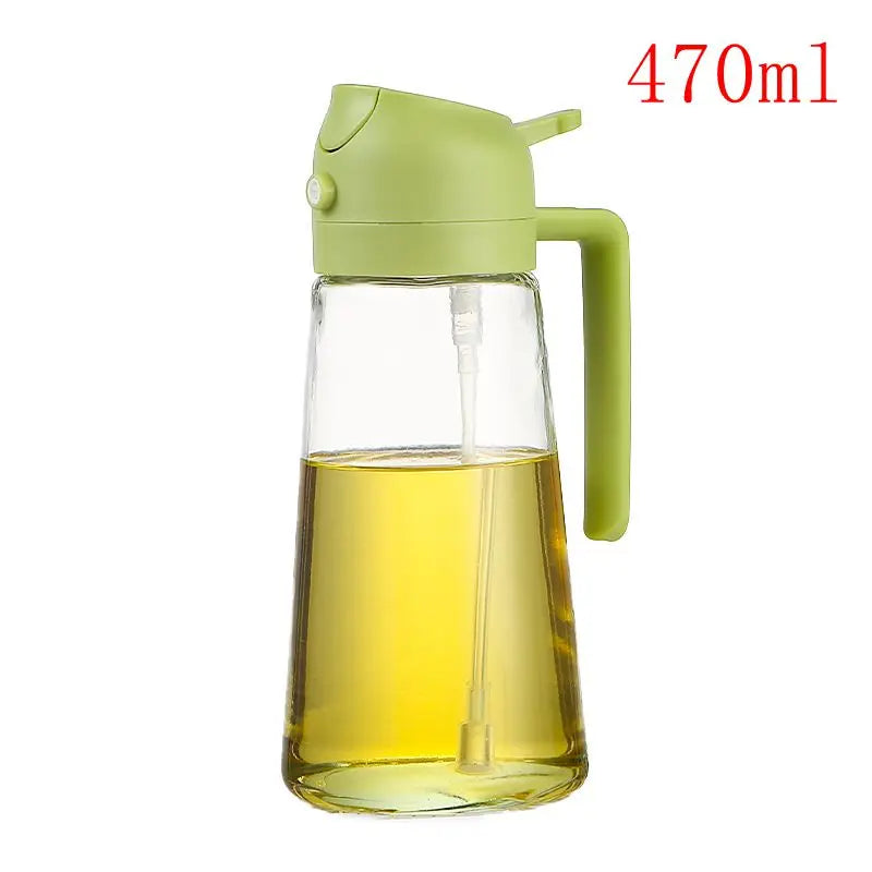 1PC 300ML Olive Oil Spray Bottle Kitchen, Soy Sauce Vinegar Seasoning Container Dispenser for Camping BBQ Roasting Cooking Salad