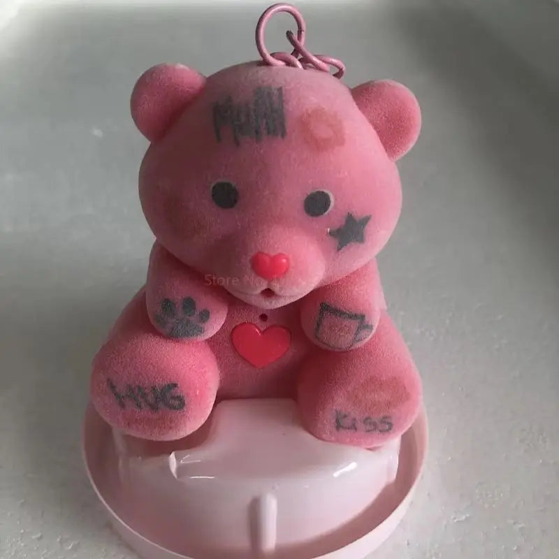 2024 New Hot Selling Cuddle Pacifier Teddy Bear Will Record Glow Cute Plush Blind Box Toy Keychain Pendant Girl'S Valentine Day