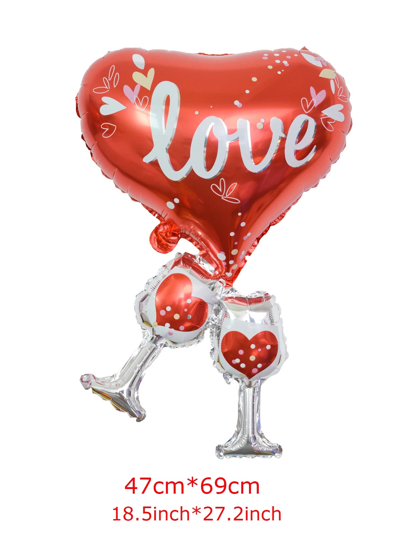 1pc Base Stand Happy Valentine's Day Heart to Heart Balloons Love Heart Bear Balloon wedding Valentine's Day Decorations