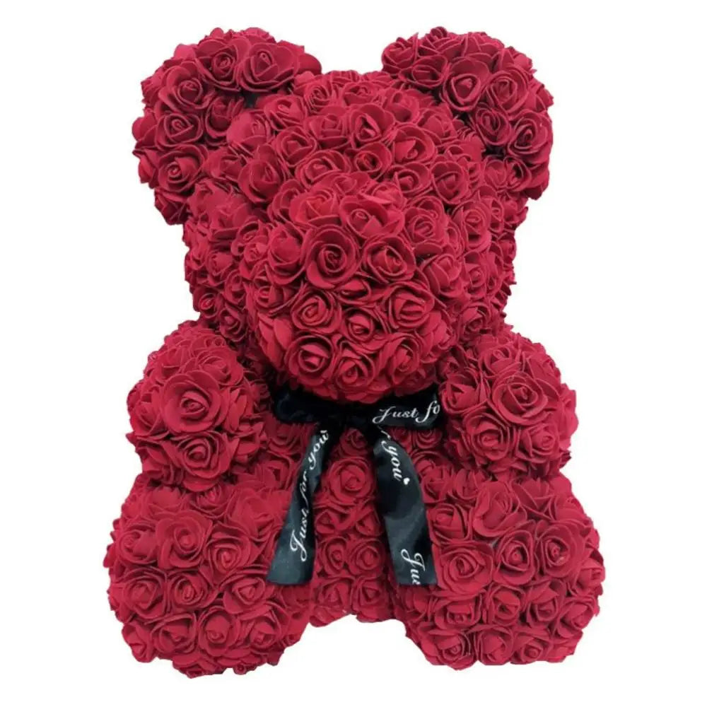 1pc 25cm Artificial Foam Flowers Panda Bear Rose Bear Romantic Creative Gifts For Valentines Day Mothers Day Anniversary Wedding