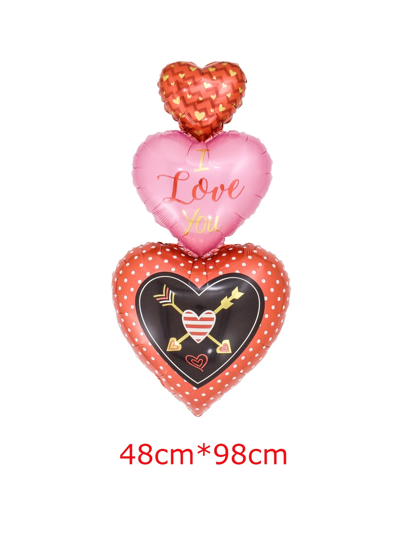 1pc Base Stand Happy Valentine's Day Heart to Heart Balloons Love Heart Bear Balloon wedding Valentine's Day Decorations