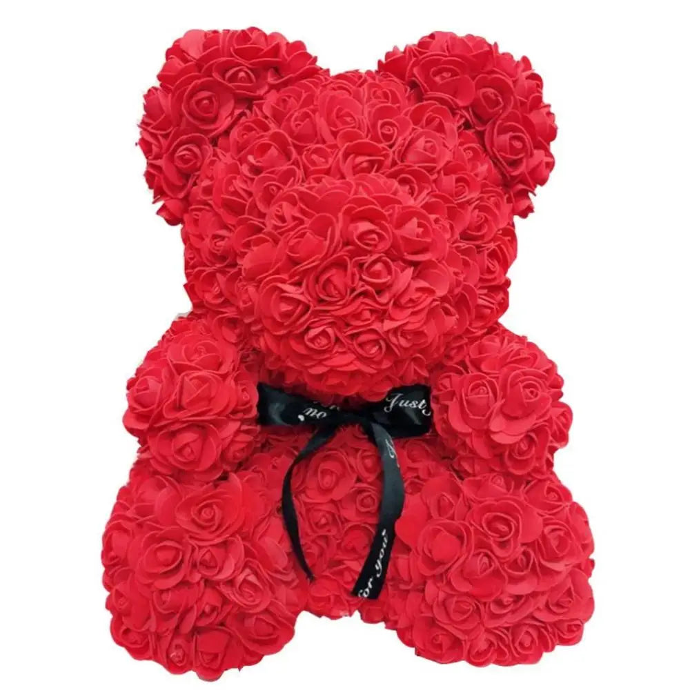 1pc 25cm Artificial Foam Flowers Panda Bear Rose Bear Romantic Creative Gifts For Valentines Day Mothers Day Anniversary Wedding