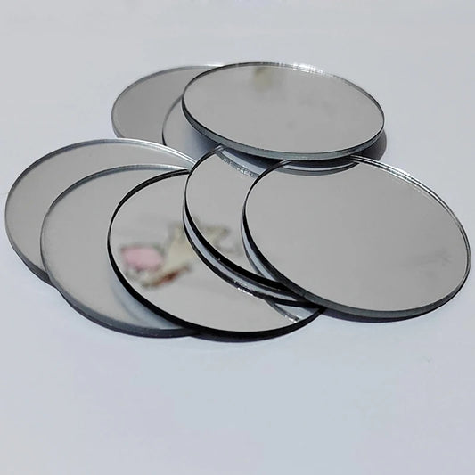 10pcs Thickening 2mm Diameter 5cm 8cm 12cm Acrylic Wall Mirrors Round Stickers Hotel Decorative Miroir Mural DIY Make Up Mirror