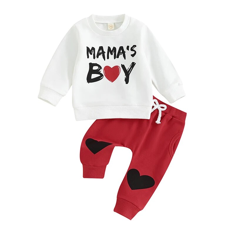 2023-09-23 Lioraitiin 0-3Y Toddler Baby Boy Valentine’s Day Outfits