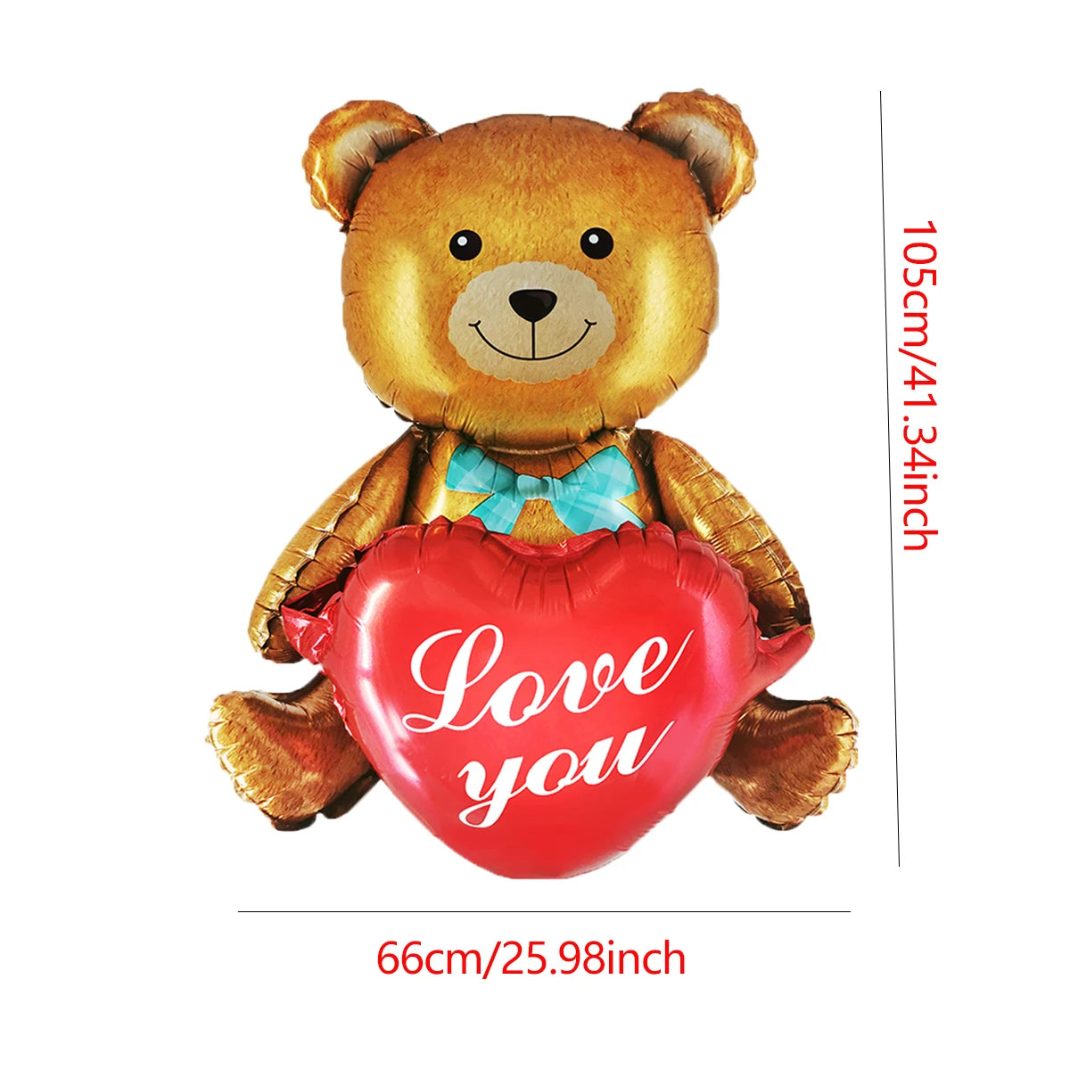 1pc Base Stand Happy Valentine's Day Heart to Heart Balloons Love Heart Bear Balloon wedding Valentine's Day Decorations