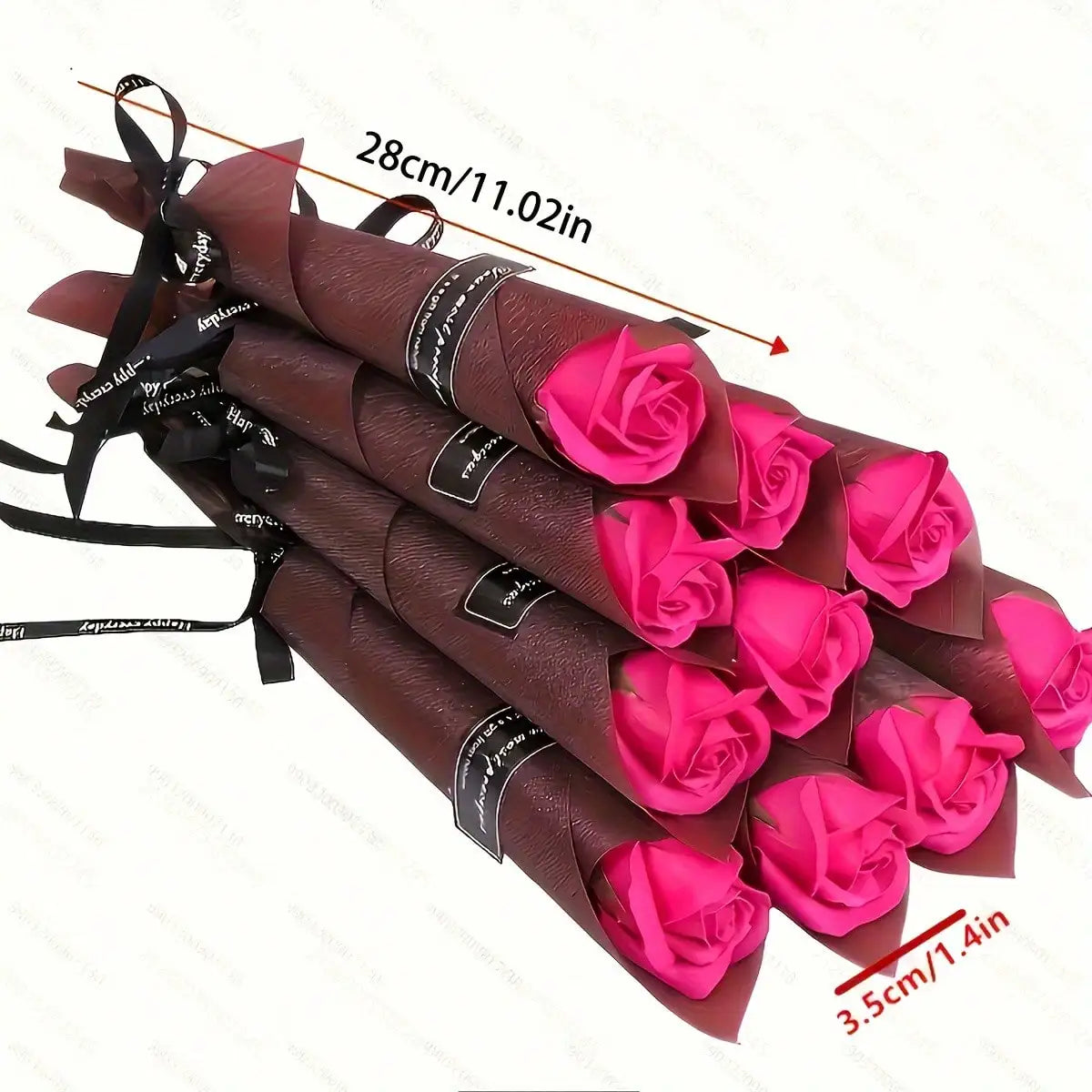 1/5/10pcs  Artificial Flowers Romantic Rose Single Bouquet Teacher's Day Valentine's Day Mother's Day Rose Flower Couple Bouquet