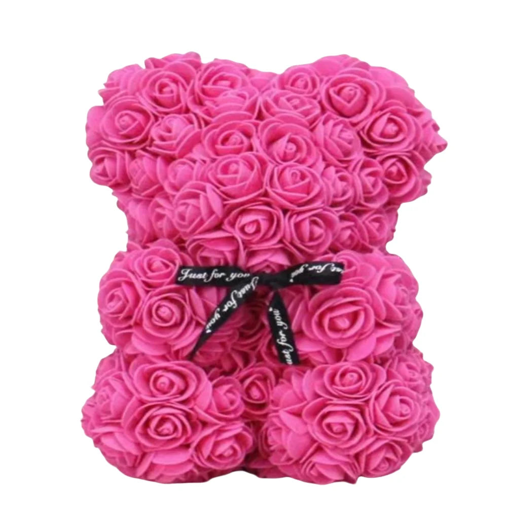 1pc 25cm Artificial Foam Flowers Panda Bear Rose Bear Romantic Creative Gifts For Valentines Day Mothers Day Anniversary Wedding