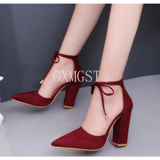 2024 Sexy Classic High Heels Women's Sandals Summer Shoes Ladies Strappy Pumps Platform Heels Woman Ankle Strap Shoes