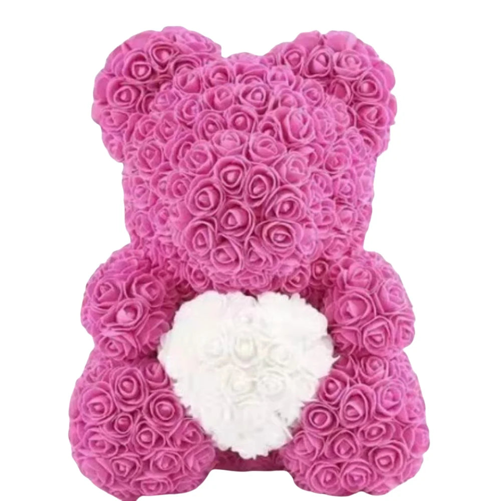 1pc 25cm Artificial Foam Flowers Panda Bear Rose Bear Romantic Creative Gifts For Valentines Day Mothers Day Anniversary Wedding