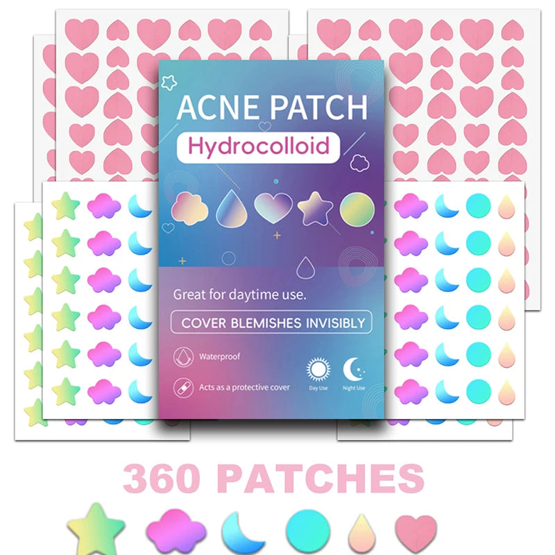 180/400Pcs Acne Pimple Patch Sticker Waterproof Acne Treatment Pimple Remover Tool Facial Mask SkinCare Hidden Pimple