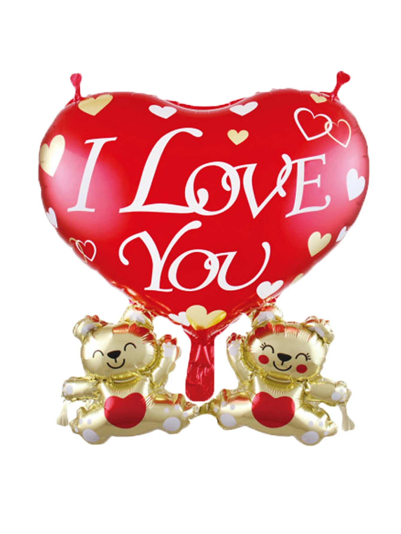 1pc Base Stand Happy Valentine's Day Heart to Heart Balloons Love Heart Bear Balloon wedding Valentine's Day Decorations