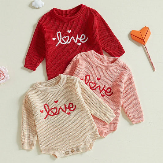 2024-10-11 Lioraitiin 0-18M Newborn Baby Girl Valentine’s Day Romper