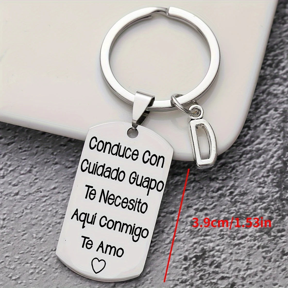 1PC Stainless Steel Keychain Gift for My Man To My Husband Valentine‘s