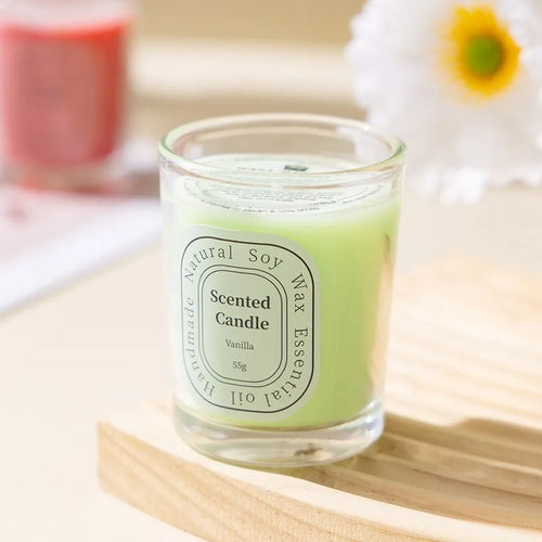 1Pcs Scented Candles Multi-Color Soy Wax Glass Votive Candle for Home