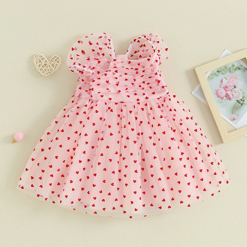 2023-10-20 Lioraitiin 6M-4Y Cute Baby Girl Valentine’s Day Dress Heart