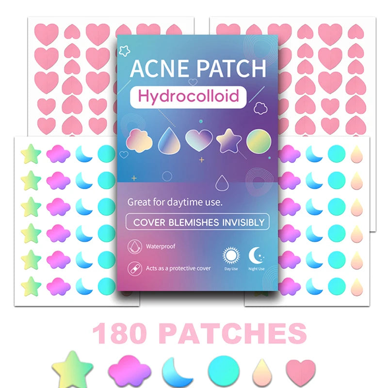 180/400Pcs Acne Pimple Patch Sticker Waterproof Acne Treatment Pimple Remover Tool Facial Mask SkinCare Hidden Pimple