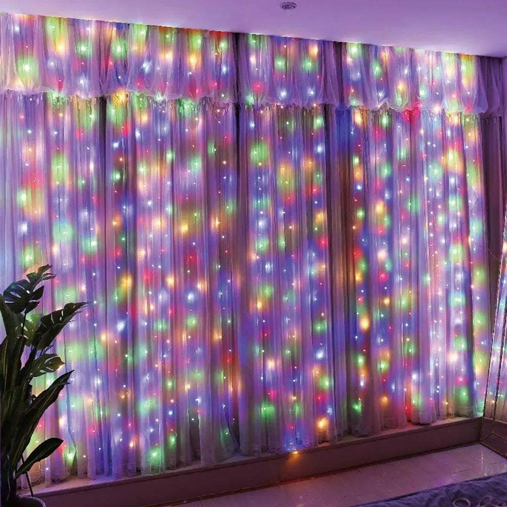 1pc USB 3x3/3*2/3*1 LED Curtain Bedroom Lights Christmas Garland Fairy Light Festoon Wedding Home Bedroom Decoration Lighting