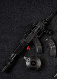 2 Styles ASTOYS AS020 1/6 Soldier AK47 Weapon Mini Gun Static Model Toys Military Combat Hobby 12" Action Figure Collection